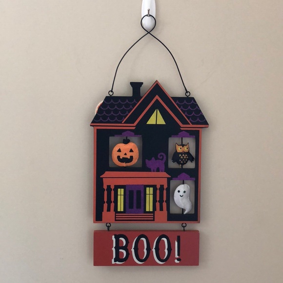 The Midnight Market Other - Halloween pumpkin ghost owl reversible wall decor